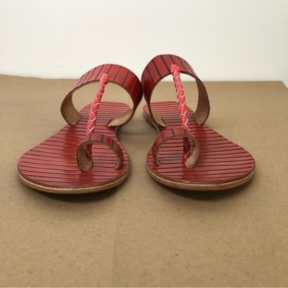 Free People Bora Bora Braided Leather Slip-on Sandals Size 37 - Picture 3 of 7